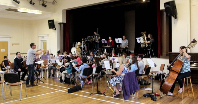 The Orchestra practicing