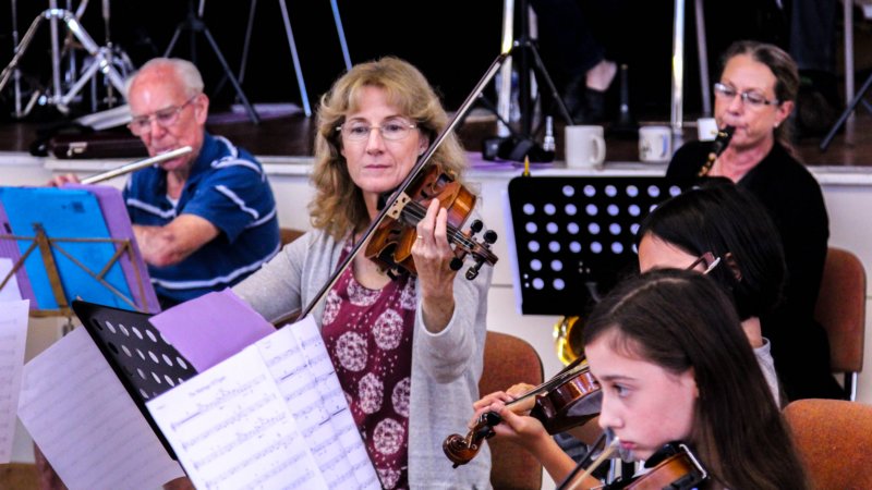 Flute, saxophone and strings