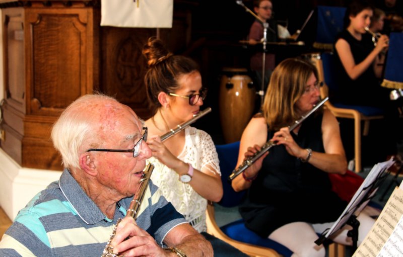 The Flutes playing