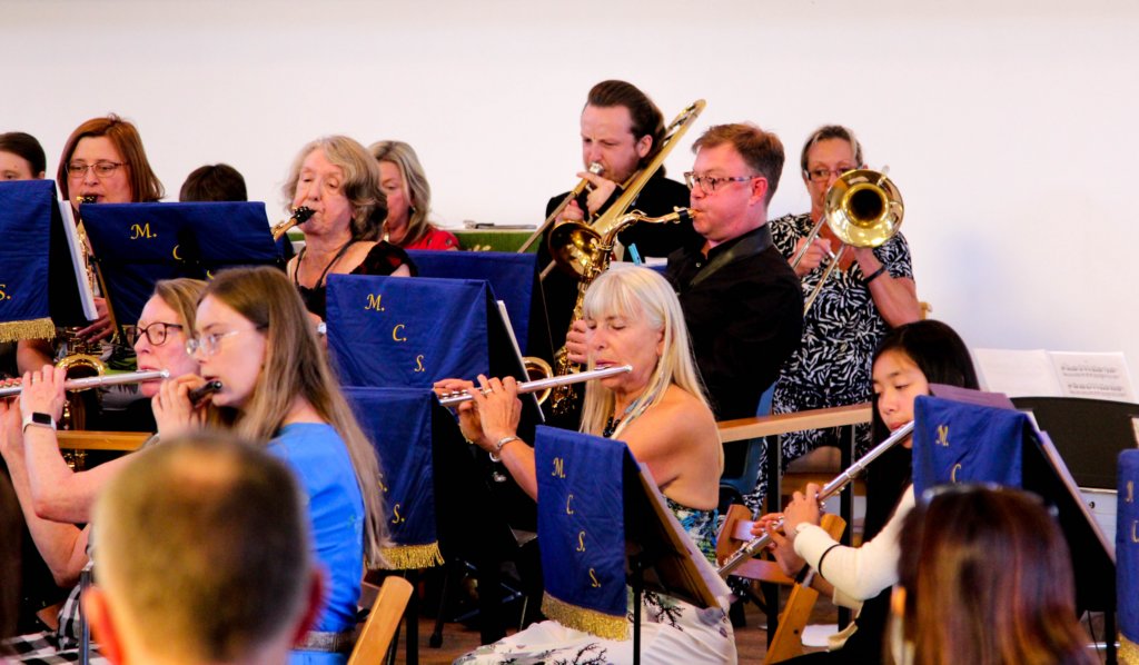 Orchestra playing